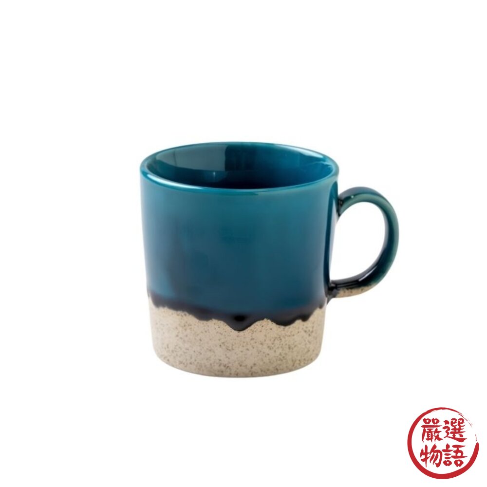日本製美濃燒 土耳其藍釉馬克杯 230ml|咖啡杯 茶杯 馬克杯 Lumo 自然流釉設計 造型馬克杯 日本進口-圖片-1