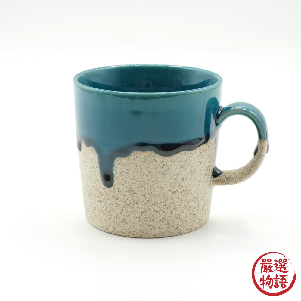 日本製美濃燒 土耳其藍釉馬克杯 230ml|咖啡杯 茶杯 馬克杯 Lumo 自然流釉設計 造型馬克杯 日本進口-圖片-3