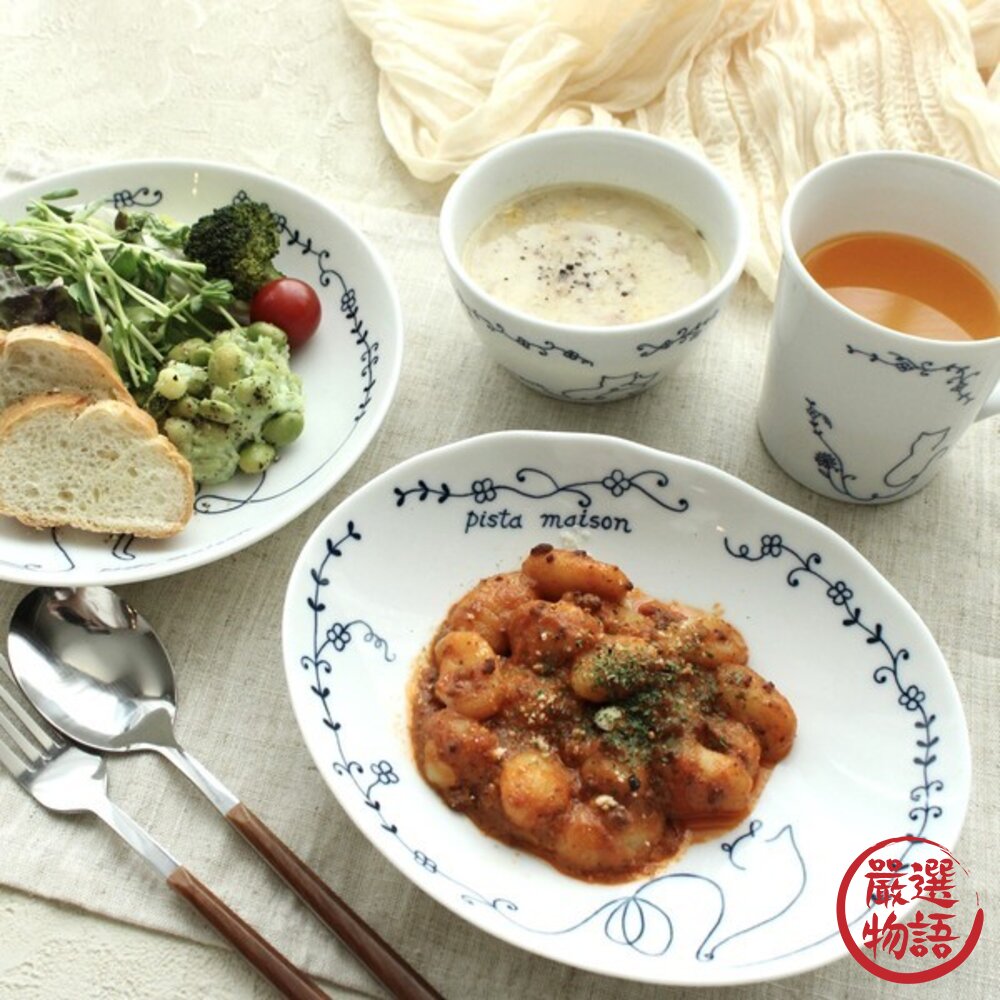 現貨 日本製 Ameri cat 慵懶貓咪餐具系列|6款 陶瓷盤 陶瓷碗 馬克杯 湯杯 可微波 洗碗機 美濃燒 日本進口-圖片-5