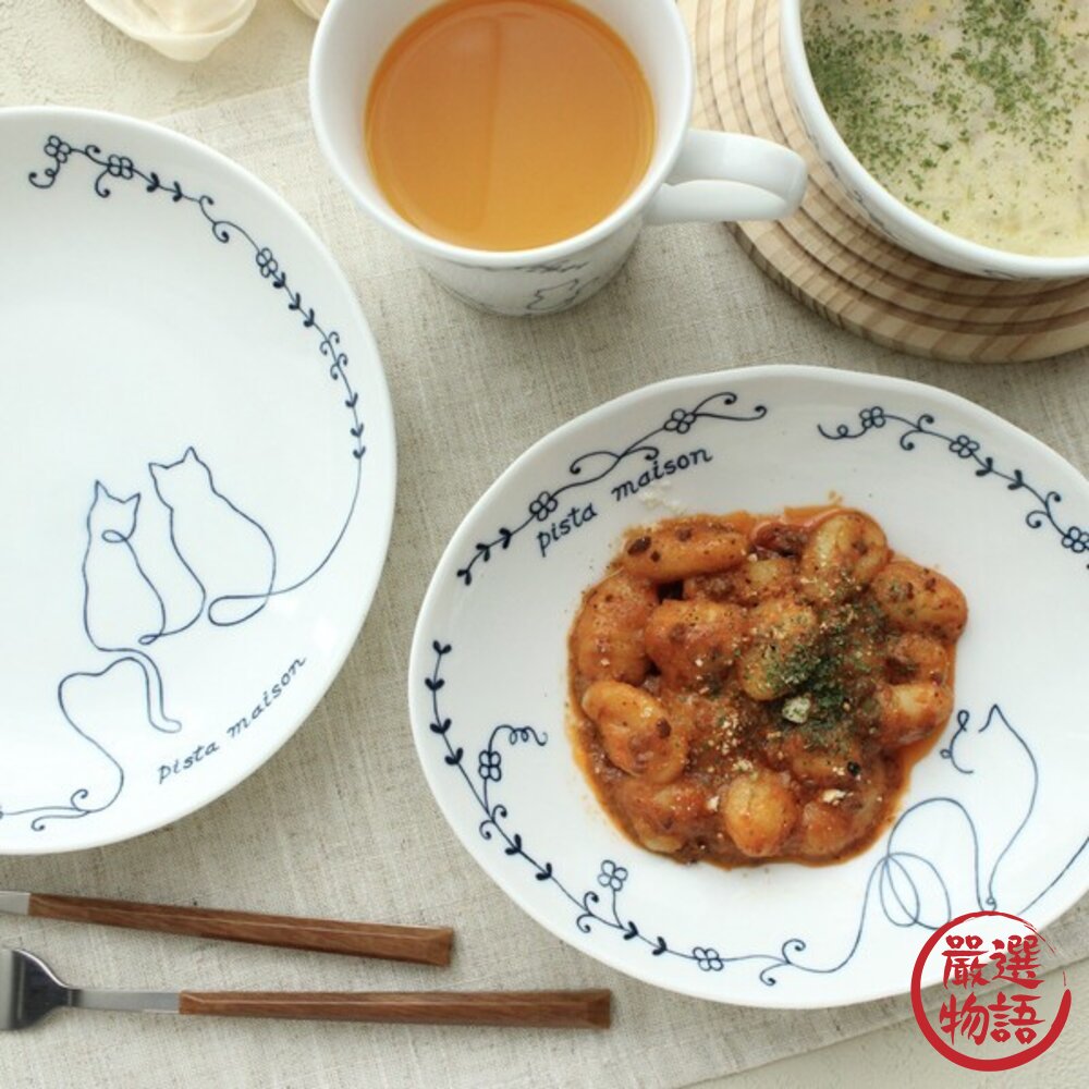 現貨 日本製 Ameri cat 慵懶貓咪餐具系列|6款 陶瓷盤 陶瓷碗 馬克杯 湯杯 可微波 洗碗機 美濃燒 日本進口-圖片-6