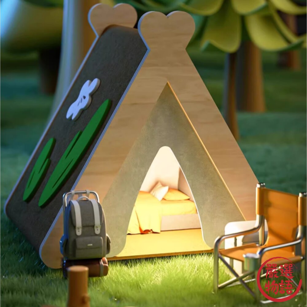 售完不補!限時特賣! 卡諾Carno倉鼠灰色毛氈帳篷小窩-圖片-1