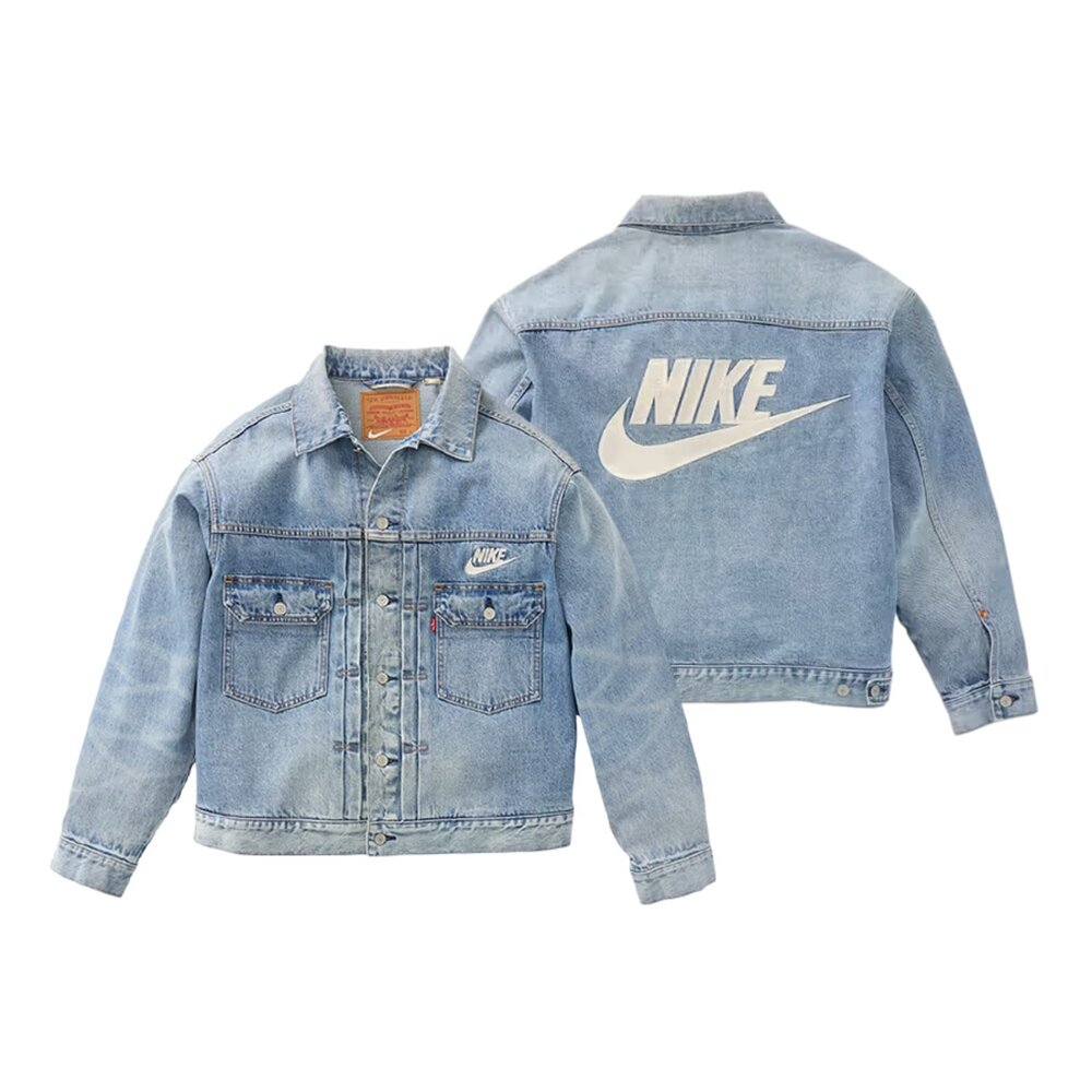 002TM-0000-Jac-Levi’s® x Nike Swoosh Logo 牛仔外套 套裝 寬版