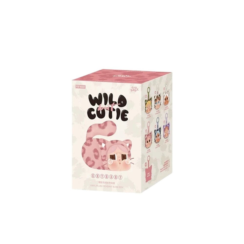 08102810129-Pop Mart Crybaby 豹豹貓貓系列 搪膠 毛絨 掛件 盲盒