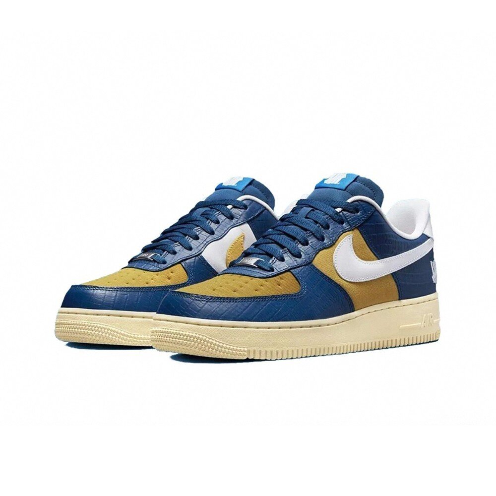10848403481-Undefeated x Nike Air Force 1 黃藍 蛇紋 DM8462-400