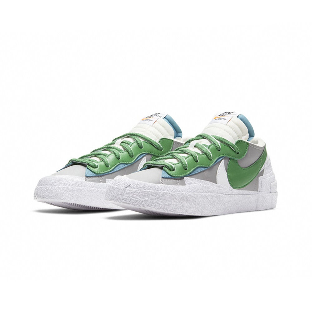 11211233888-Sacai x Nike Blazer Low 白綠 結構 休閒鞋 DD1877-001