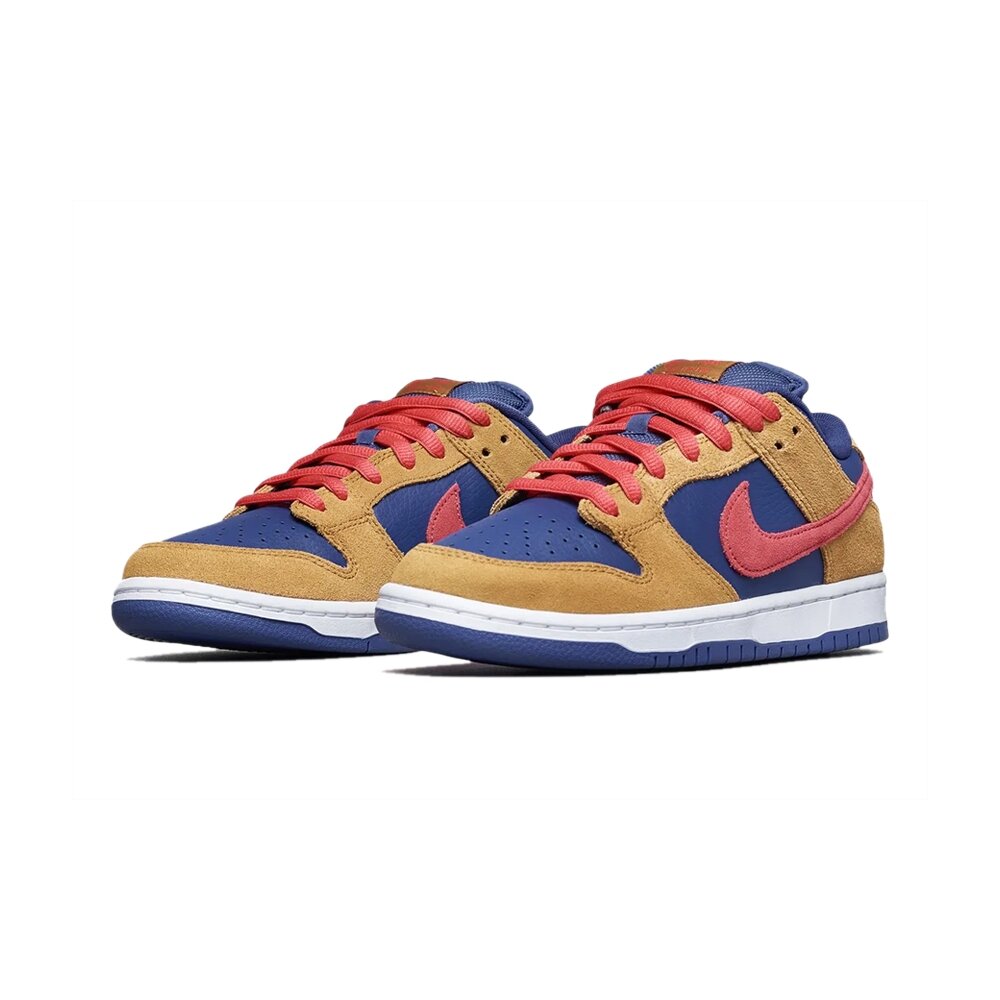 11499913924-Nike SB Dunk Low 棕紅藍 休閒鞋 BQ6817-700