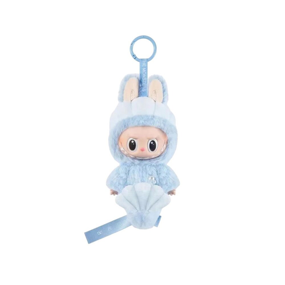 12311220032-Pop Mart Labubu 新加坡限定 魚尾獅 搪膠毛絨 掛件