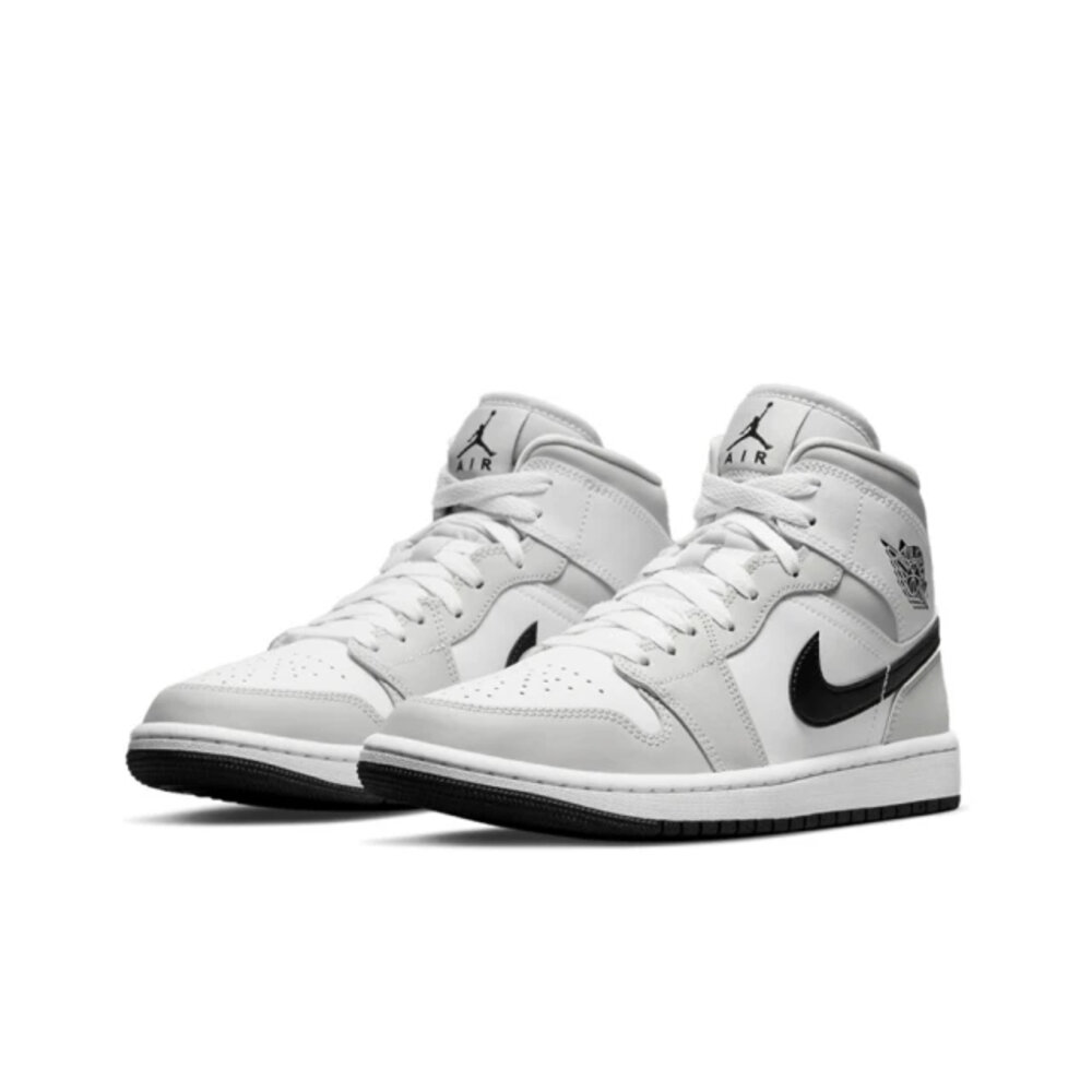 12444719159-Air Jordan 1 Mid Light Smoke Grey 煙灰BQ6472-015