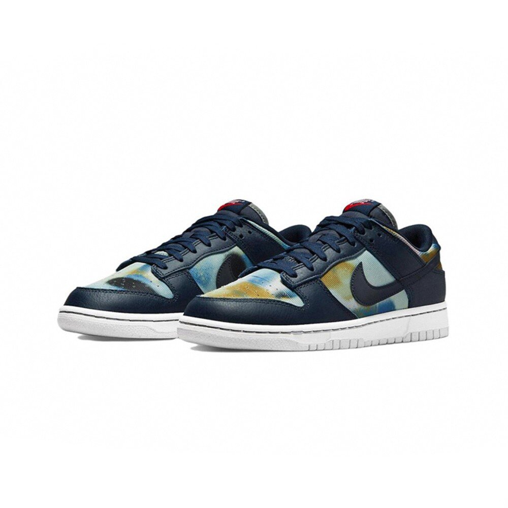 12494893383-Nike Dunk Low 海軍藍 噴漆 渲染 塗鴉 休閒鞋 DM0108-400