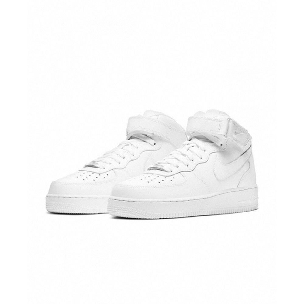 12634161007-Nike Air Force 1 MID 全白 中筒 魔鬼氈 CW2289-111
