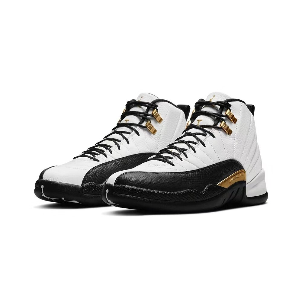 13229761393-Air Jordan 12 Royalty 白黑金 金扣 CT8013-170