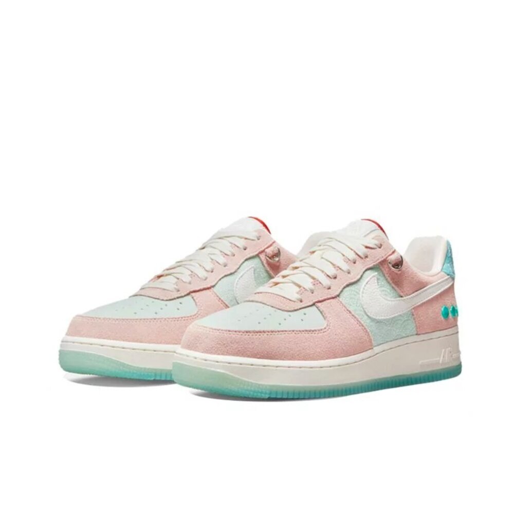 14131704792-Nike Air Force 1 Shapeless中國玉 粉綠 麂皮 DQ5361-011