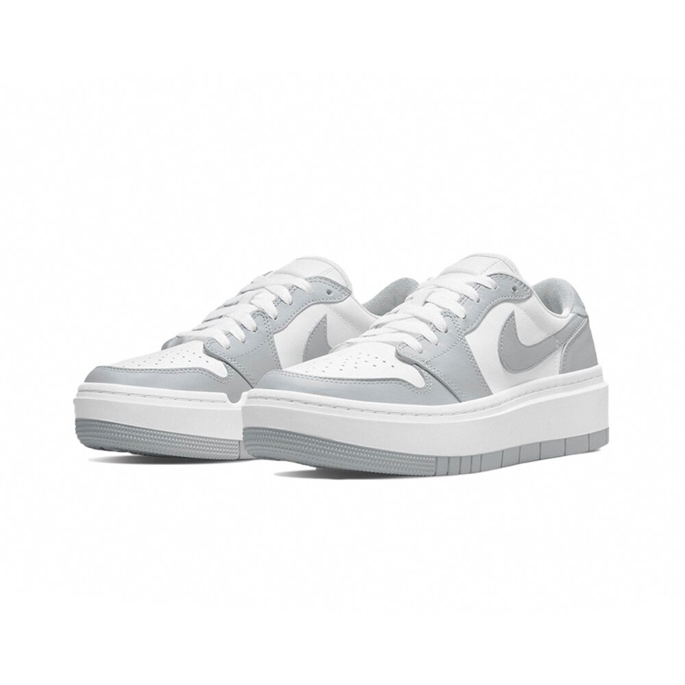 14559751841-Air Jordan 1 Low Elevate 灰白 厚底 休閒鞋 DH7004-100