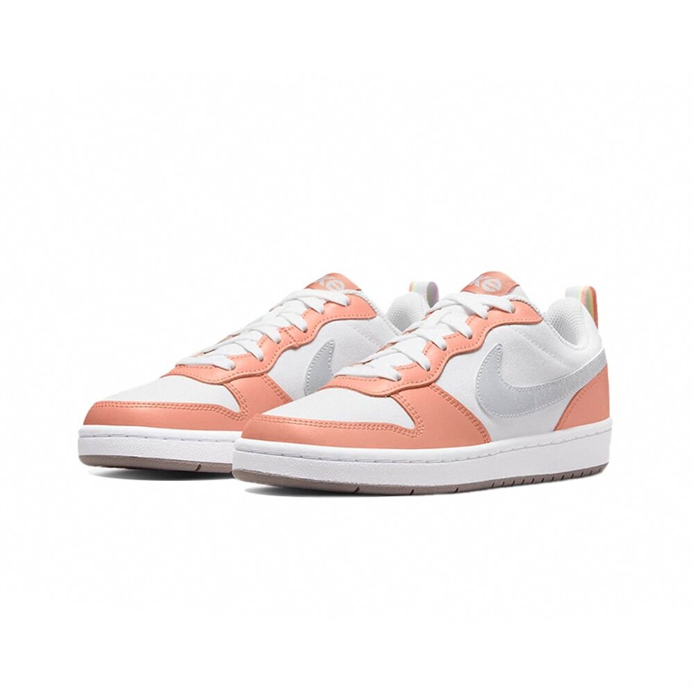 15387668409-Nike Court Borough Low 2 GS 珊瑚橘 彩虹 DM1216-100