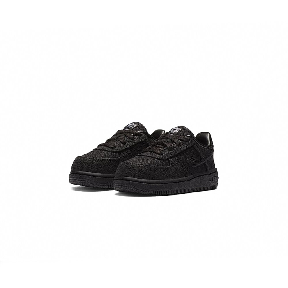 15998169716-Stussy x Air Force 1 全黑 小童鞋 DC8306-001