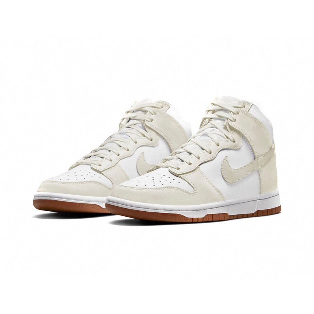 16323274392-Nike Dunk High Sail Gum 奶油白 米白 卡其底 DD1869-109