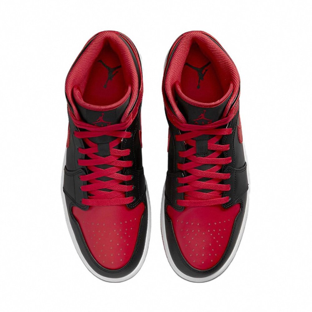Air Jordan 1 Mid 黑紅 休閒鞋 運動鞋 男鞋 DQ8426-060-圖片-3