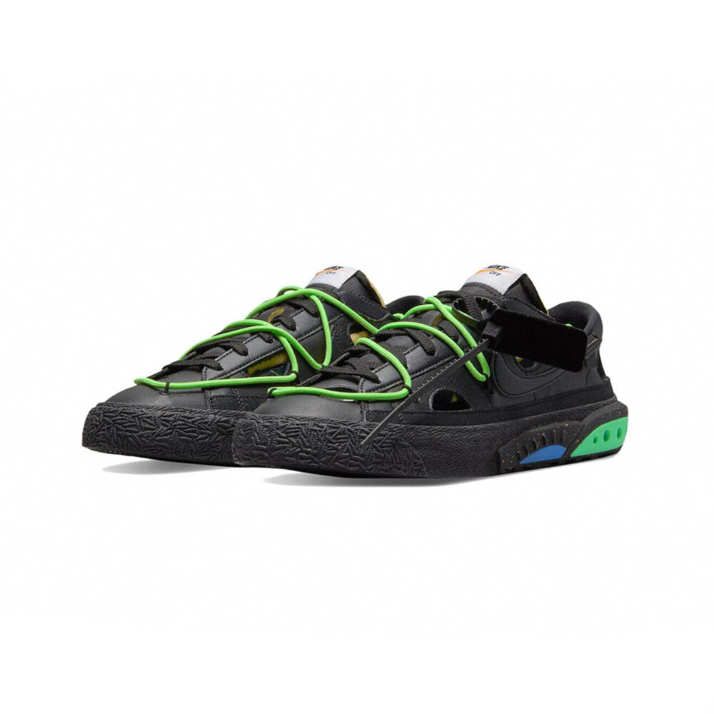 17944747638-Off White x Nike Blazer Low 黑綠 休閒鞋 DH7863-001