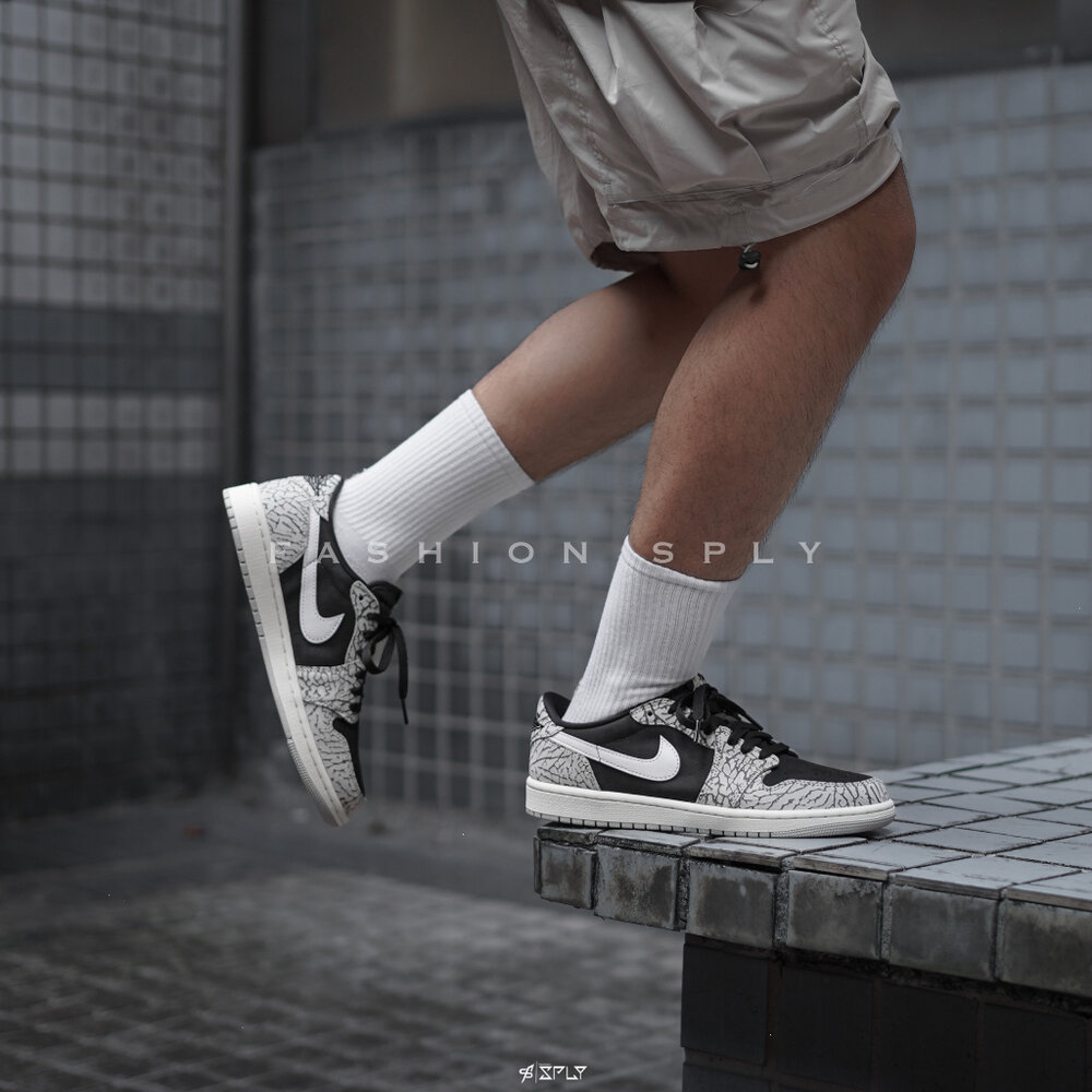 Air Jordan 1 Retro Low OG Black黑灰爆裂紋CZ0790-001-圖片-2