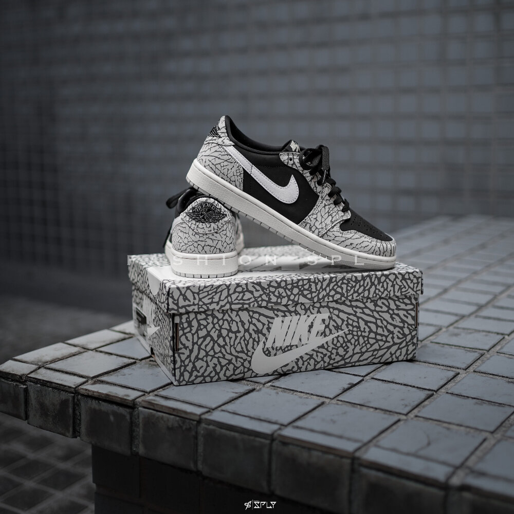 Air Jordan 1 Retro Low OG Black黑灰爆裂紋CZ0790-001-圖片-4