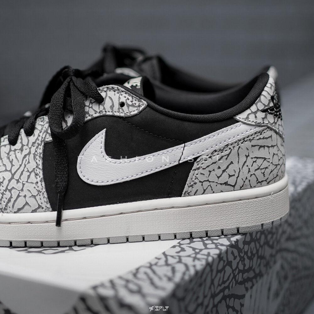 Air Jordan 1 Retro Low OG Black黑灰爆裂紋CZ0790-001-圖片-6