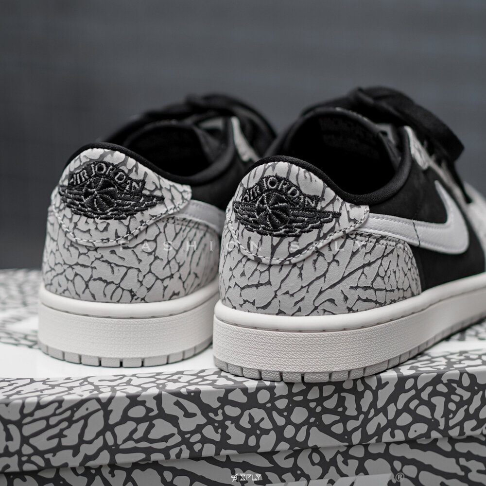 Air Jordan 1 Retro Low OG Black黑灰爆裂紋CZ0790-001-圖片-8