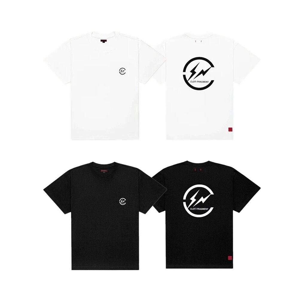 18281573815-CLOT x Fragment Design 閃電Logo Tee 白/黑CLOTFM101
