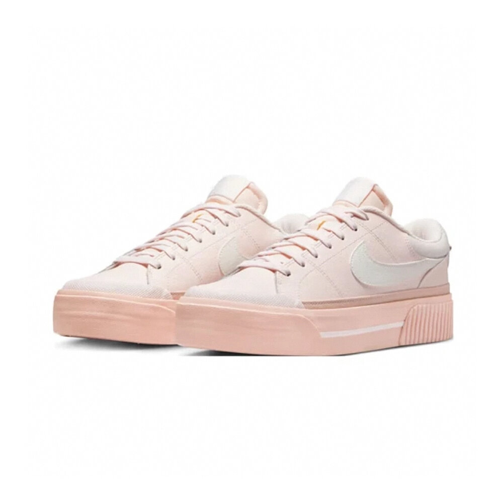 18380032307-Nike Court Legacy Lift 厚底 櫻花粉 女休閒鞋 DM7590-600
