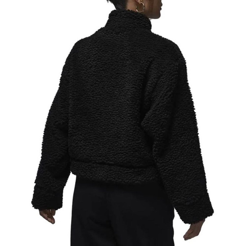 Jordan Jacket 羔羊毛短版外套 黑/白FD7169-010/FD7169-133-圖片-7