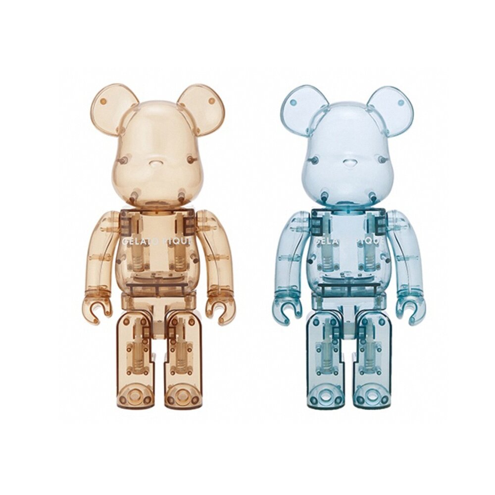 GELATO PIQUE x bearbrick BEIGE 棕色/水藍 睡衣熊1000%-圖片-3