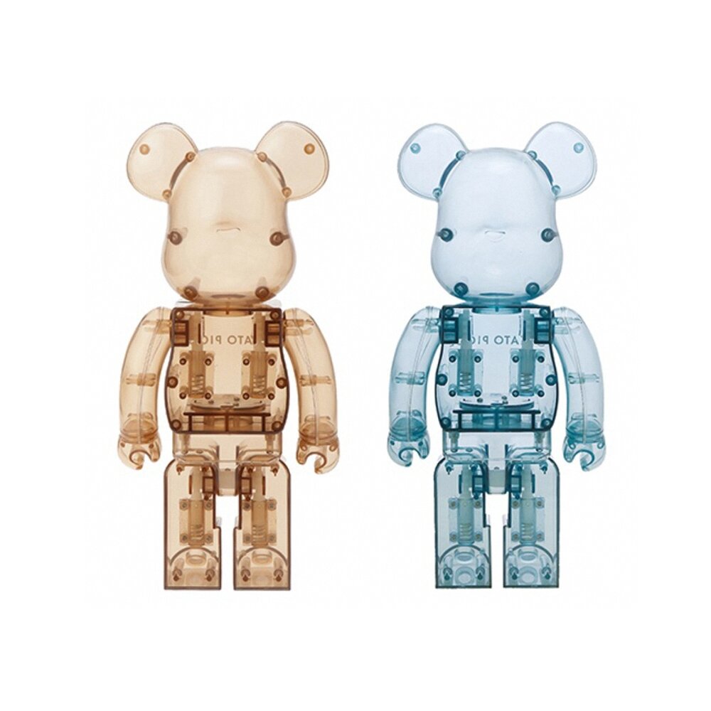 GELATO PIQUE x bearbrick BEIGE 棕色/水藍 睡衣熊1000%-圖片-5