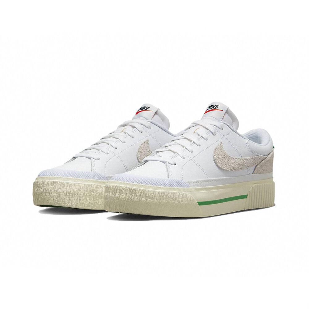 19380939129-Nike Court Legacy Lift 灰綠 厚底 FJ5483-100