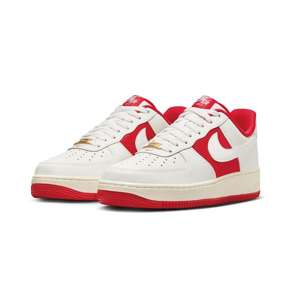 19987354338-Nike Air Force 1'07 米白紅 男鞋 休閒鞋 FN7439-133
