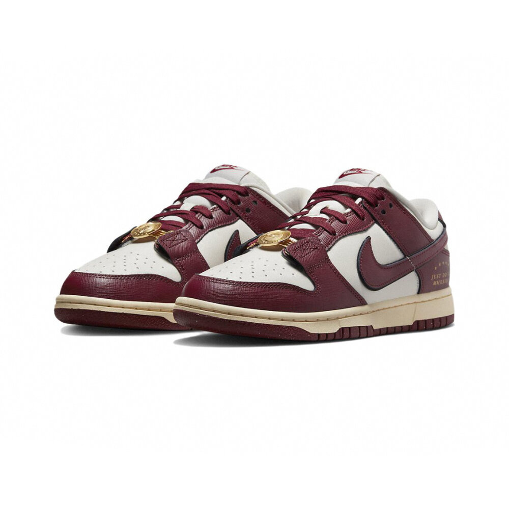 20179863407-Nike Dunk Low SE Just Do It 酒紅 羅馬金幣 DV1160-101