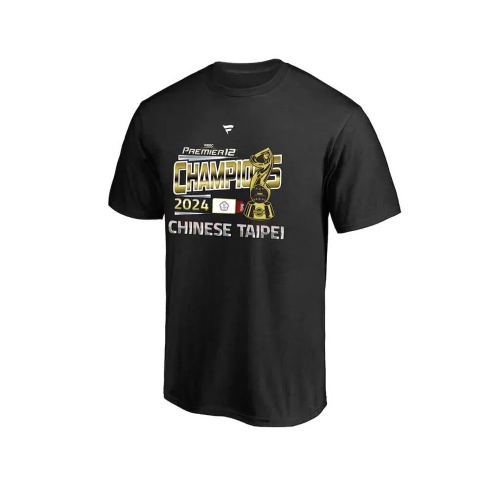 202497892-Fanatics 日本限定12強 中華隊冠軍紀念T 黑色