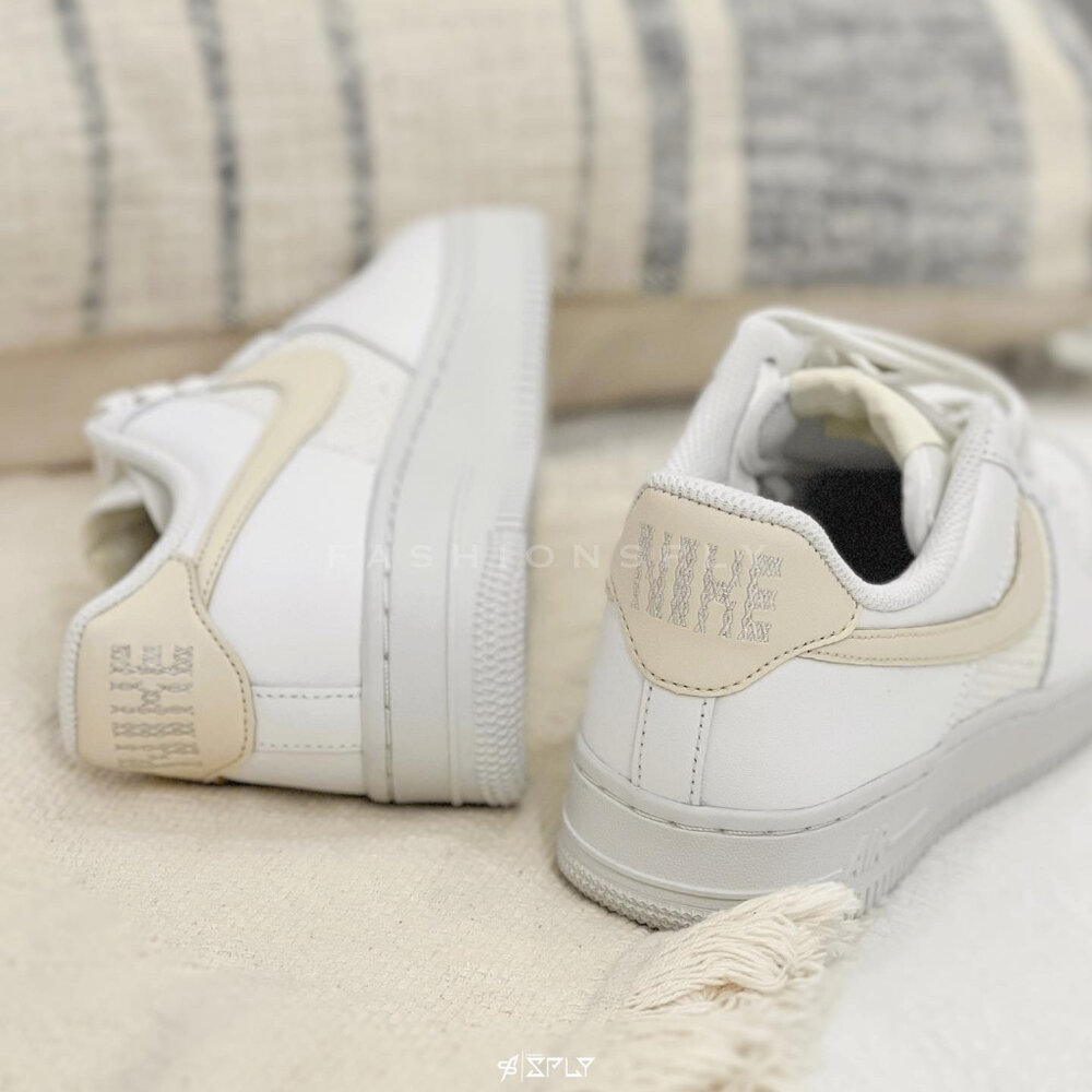 Nike Air Force 1 07 ESS 燕麥奶茶 編織 DJ9945-100-圖片-8