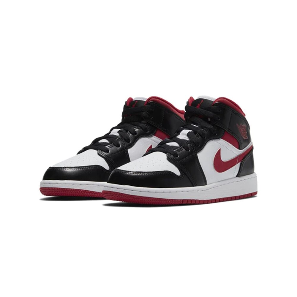 21293786630-Air Jordan 1 Mid 白黑紅 DJ4695-122