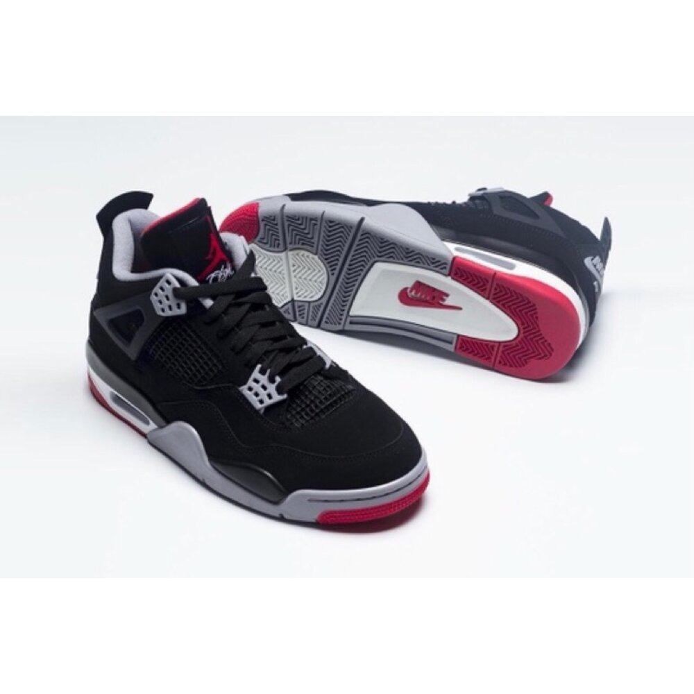 2155895935-Nike Air Jordan 4 Bred 黑紅 飛人復刻 2019 308497-060