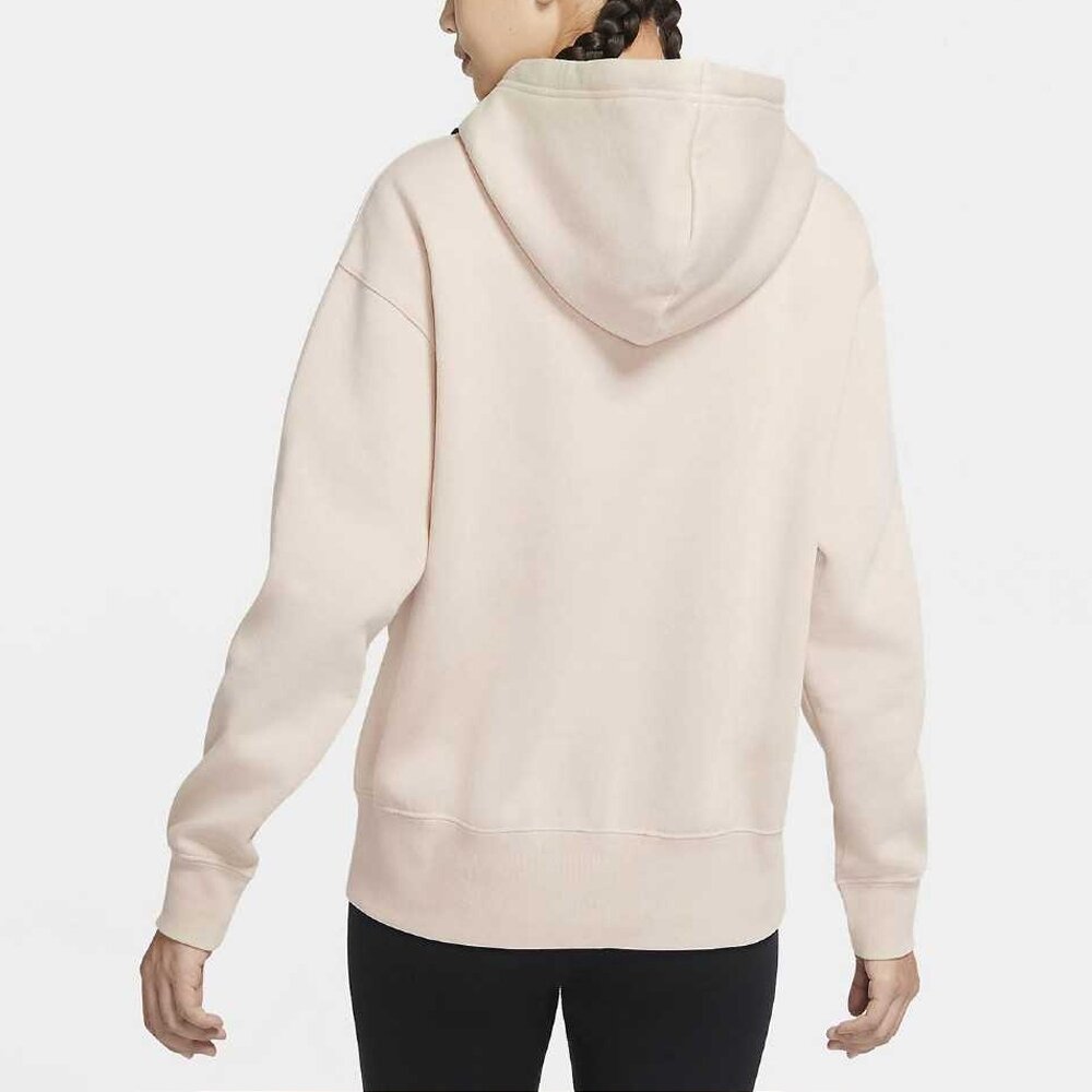 W Nike NSW Hoddie 帽T 奶茶 長袖 帽踢 CZ2591-140-圖片-3