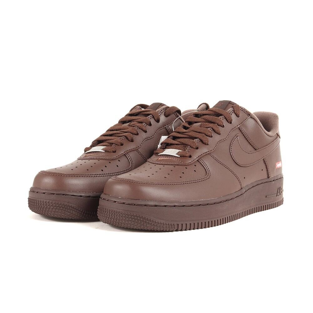21786770979-Supreme x Nike Air Force 1 深棕 休閒鞋聯名款CU9225-200