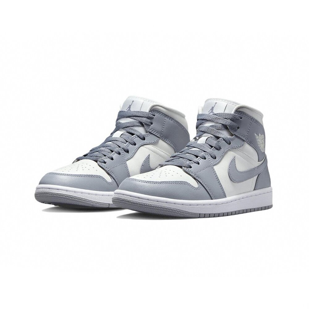21955991401-Air Jordan 1 Mid Grey Sail 海鹽灰 休閒鞋 BQ6472-115