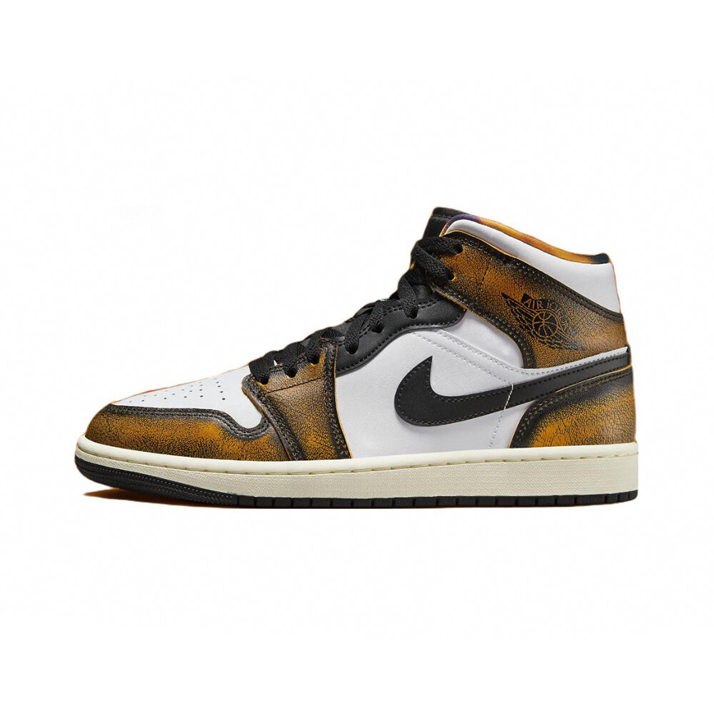 22170967323-Air Jordan 1 Mid SE Orange Wear刷舊 古銅DQ8417-071