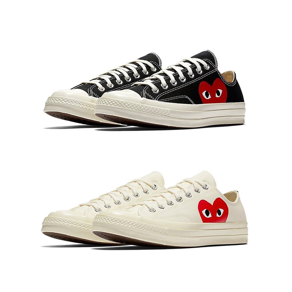 2228638619-CDG x Converse 1970 白/黑 愛心 基本款 150207C/150206C
