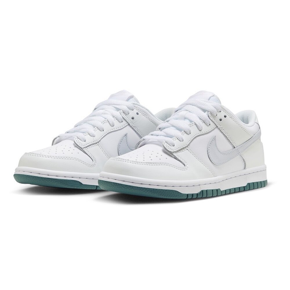 22289299843-Nike Dunk Low GS 莫蘭迪白綠 女鞋 休閒鞋 FD9911-101