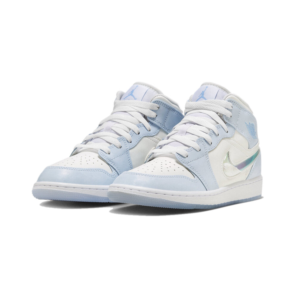 22681128453-Air Jordan 1 Mid Glitter Swoosh 極光藍 FQ9117-400