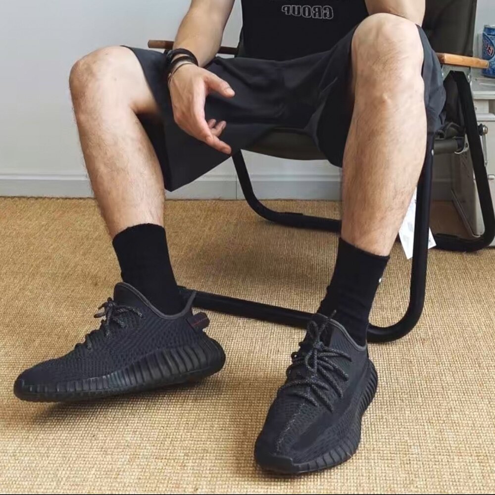 Adidas yeezy boost 350 v2 Black黑魂 反光 黑天使FU9006-圖片-6