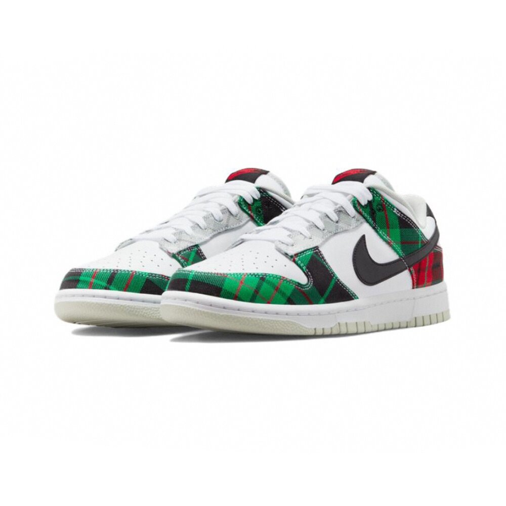 22770971140-Nike Dunk Low Tartan Plaid 紅綠格子 聖誕樹 DV0827-100