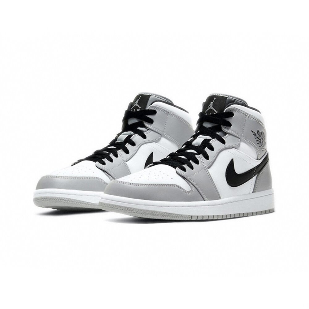 22800424127-Air Jordan 1 Mid Smoke Grey 煙灰 黑勾 554724-092