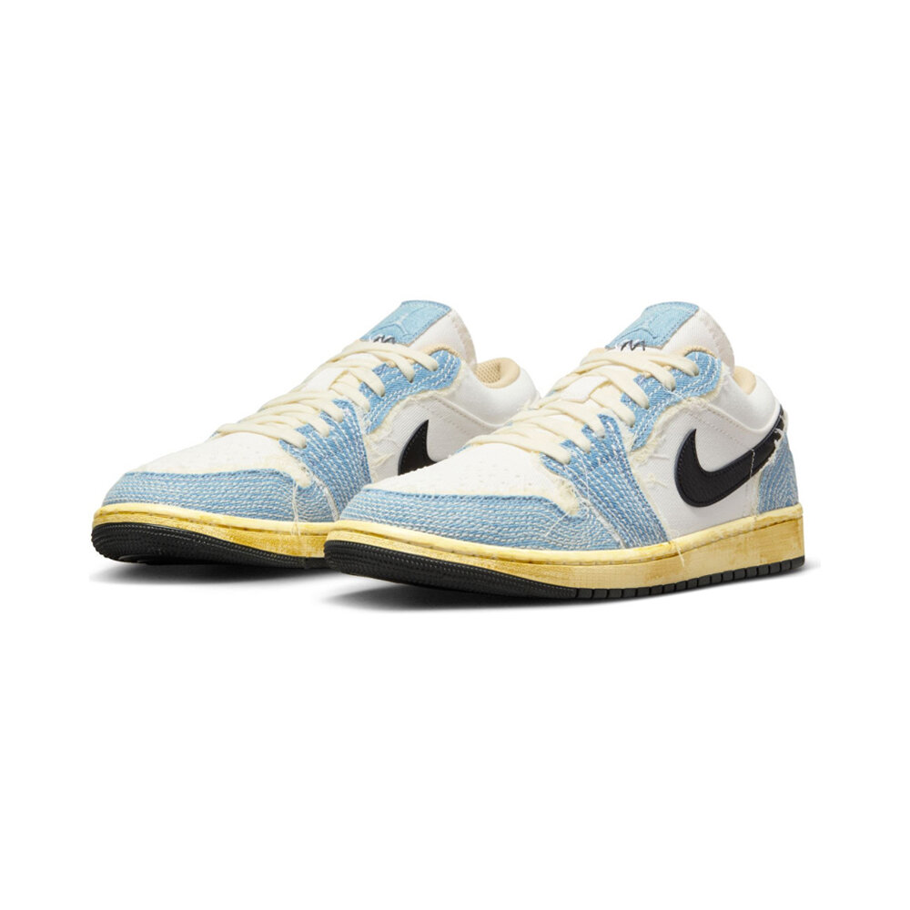 22853926589-Air Jordan 1 Low SE WRMK Sashiko丹寧牛仔FN7670-493