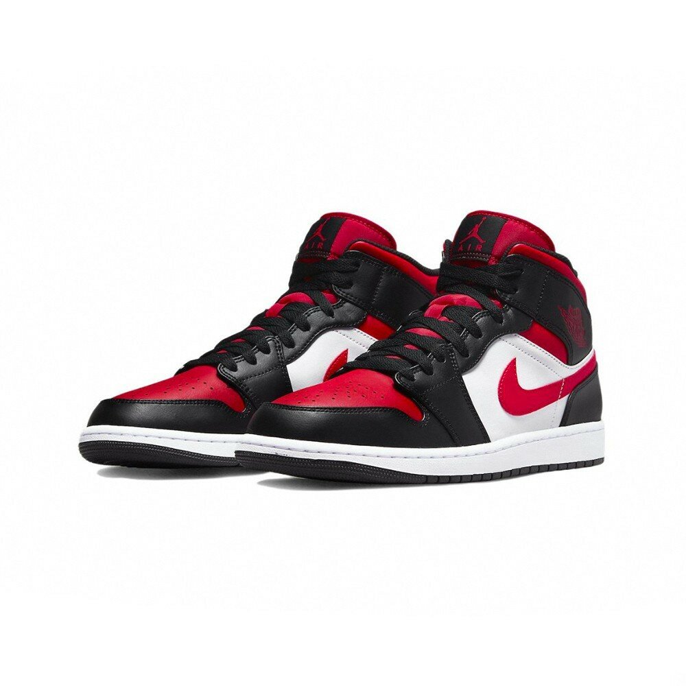 23000469762-Air Jordan 1 Mid White Balck Red 黑紅 554724-079